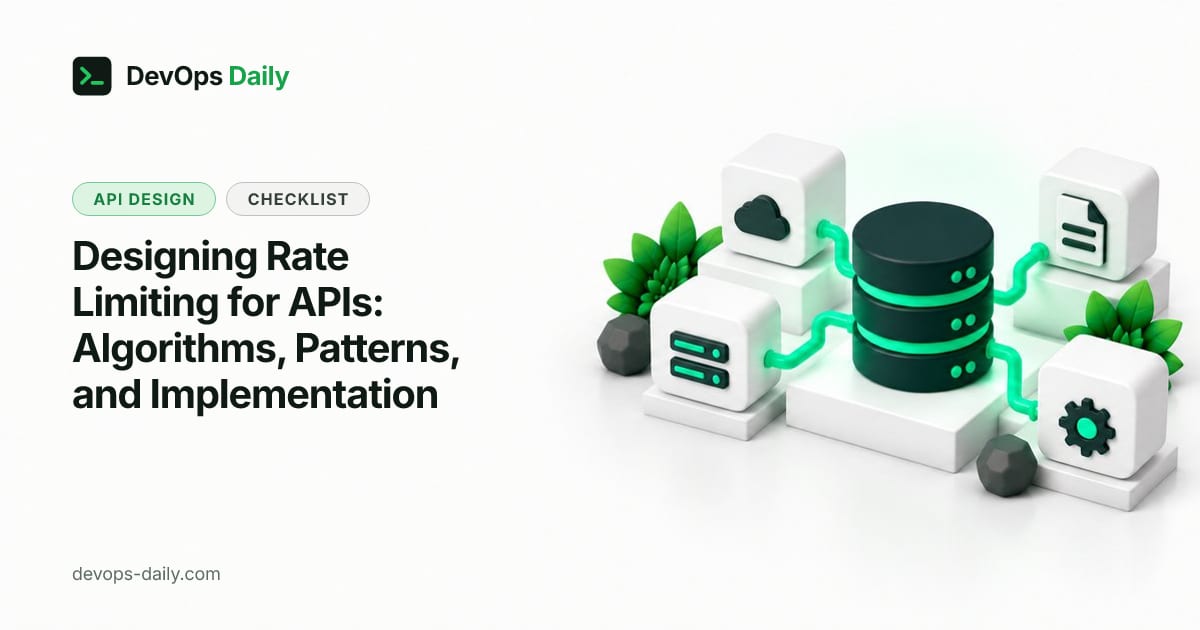 Designing Rate Limiting for APIs: Algorithms, Patterns, and Implementation