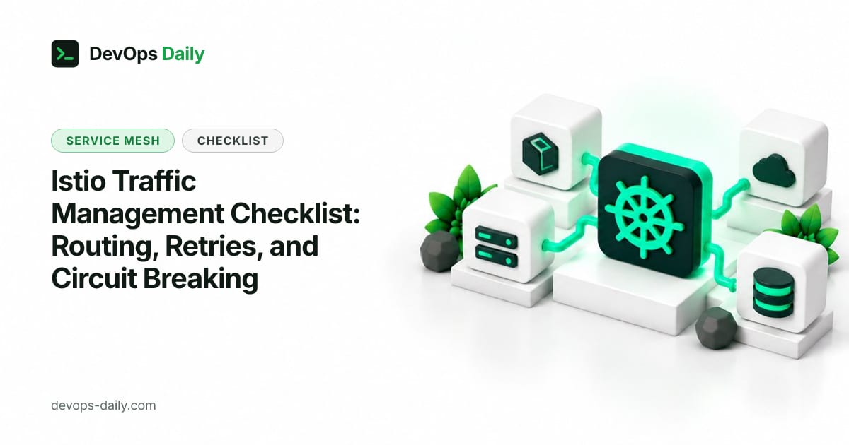 Istio traffic management checklist