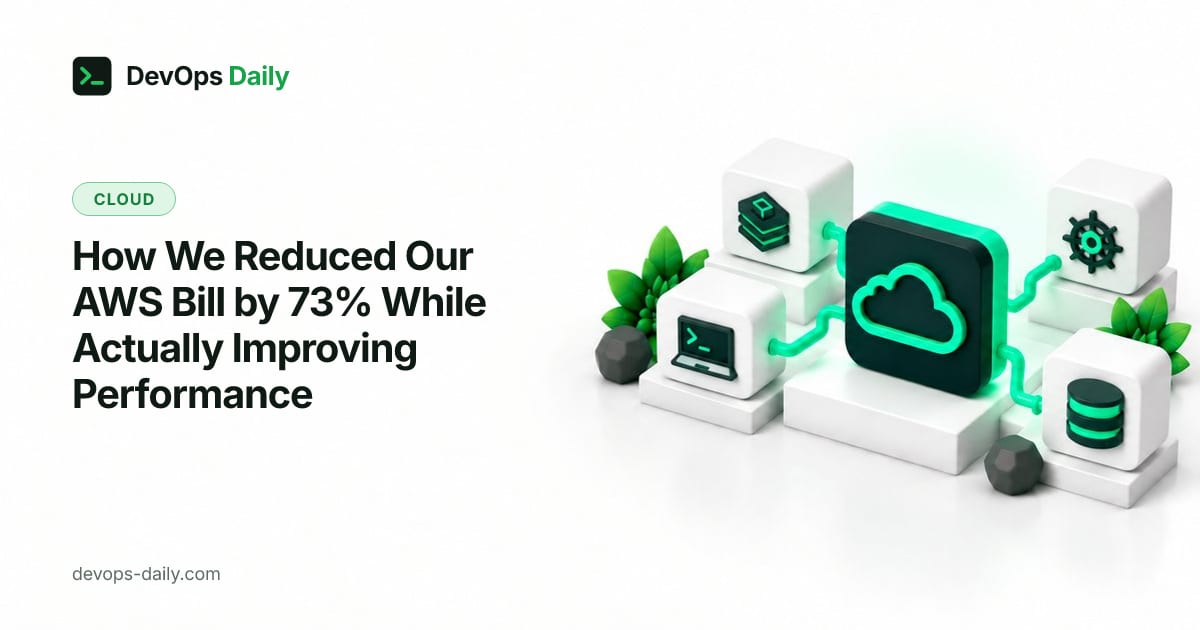 How We Reduced Our AWS Bill by 73% While Actually Improving Performance