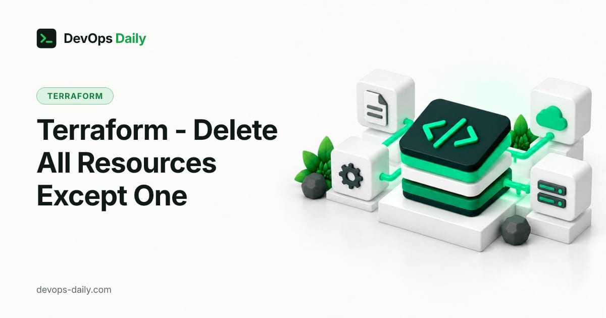 Terraform - Delete All Resources Except One