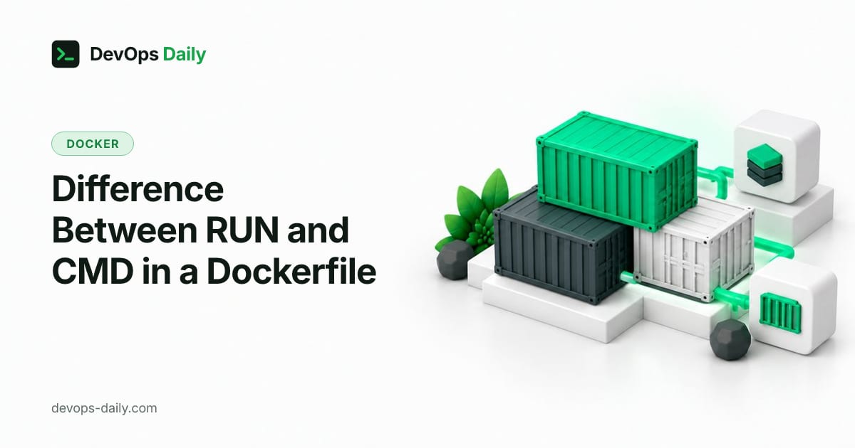 Difference Between RUN and CMD in a Dockerfile