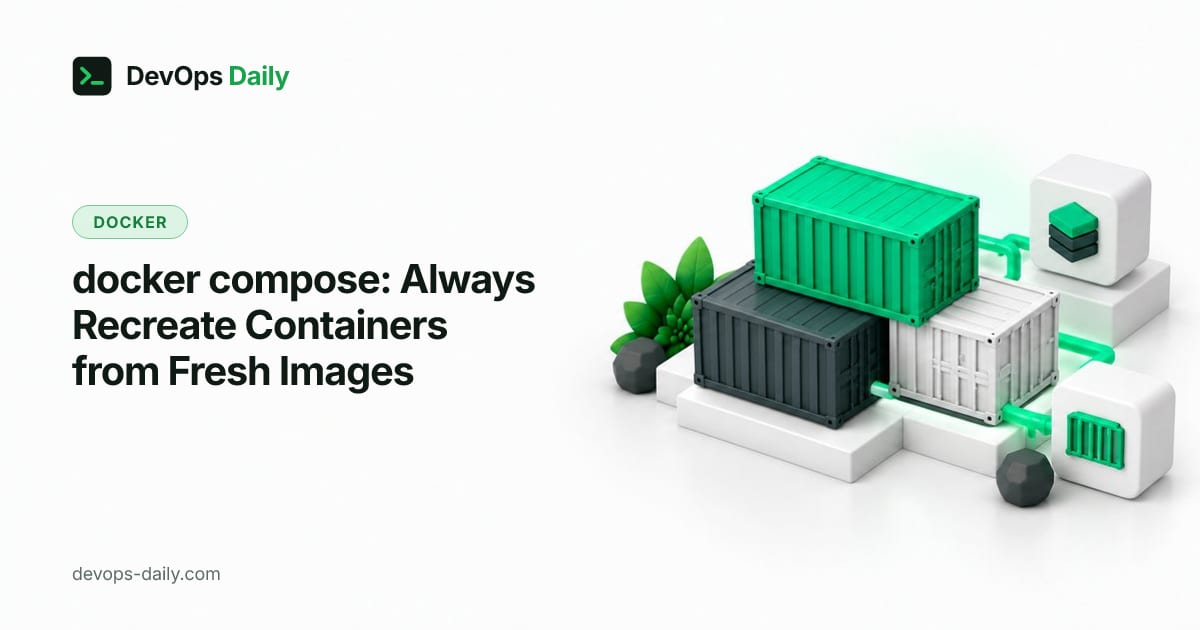 docker compose: Always Recreate Containers from Fresh Images
