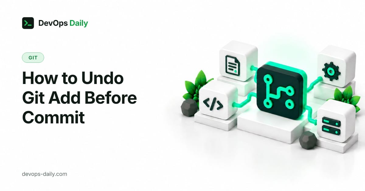 How to Undo Git Add Before Commit