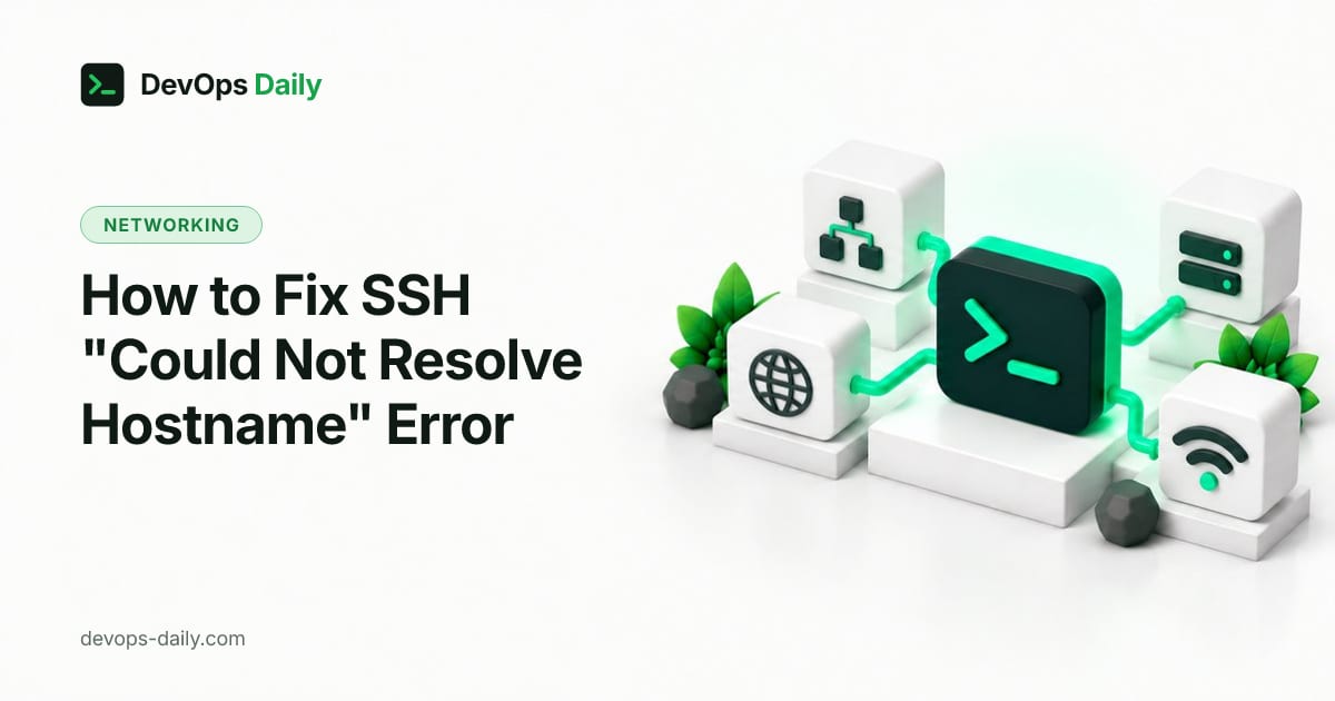 How to Fix SSH "Could Not Resolve Hostname" Error