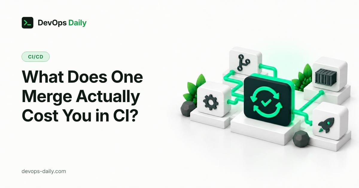 What Does One Merge Actually Cost You in CI?